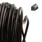 The Beadsmith Square Craft Wire - Soft Temper Beading Wire, Black Color, 18 Gauge, 7 Yards - color: Black, size: 18 Gauge, 7 Yard Coil