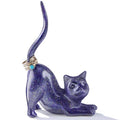PUDDING CABIN Cat Lover Gifts for Women - Purple Cat Ring Holder Ring Stand Organizer - Purple Preppy Room Decor Aesthetic -Mothers Day Birthday Gifts for Women Mom Girls - style: Purple Cat