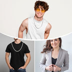 HARFINGTON Herringbone Necklaces Stainless Steel Snake Chain Necklace Adjustable Flat Chain for Women Jewelry Gift - color: Gold, size: 20" x 0.12"