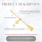 18k Yellow Gold 1"/2"/3"/4"/5"/6" Adjustable Necklace Extender Chain, 18k Gold Adjustable Necklace Extender Bracelet Anklet Extension Chain, Adjustable Bracelet Extender 18k Gold - color: style 2, size: 3inch