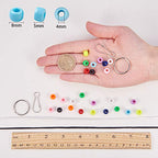 SUNNYCLUE 1 Box 600+Pcs 10 Sets Bead Pets Kit 8mm Large Pony Beads Animals Keychain Kit Video tutorials Gecko Lizard Spacers for Christmas Adult Women Gift Fun Supplies Paper Instruction - color: 8mm Pony Beads Kit Cute Animal Themed