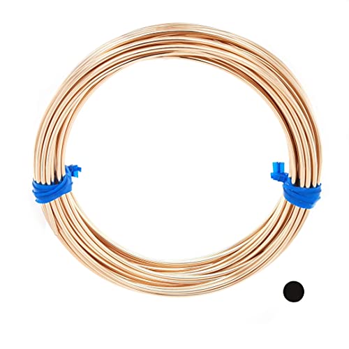 18 Gauge, 14/20 Yellow Gold Filled Wire (Round) Dead Soft 14K Gold Filled Made in USA - 10FT by CRAFT WIRE - size: 18 Gauge, style: 10 Feet