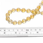 BEADIA Natural Faceted Yellow Quartz Rondelle Disk Stone Beads 10x5mm 37cm for DIY Chain Jewelry Making - color: Yellow Quartz