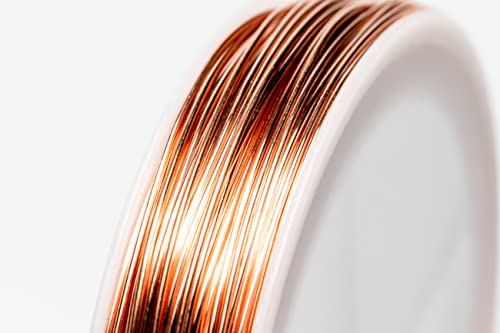 20 Gauge 1 Ounce (52.5FT) 99.9% Pure Copper Wire (Half Round) Dead Soft CDA #110 Made in USA by CRAFT WIRE - size: 20 Gauge, style: 1 Ounce
