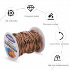 8 Gauge Aluminum Craft Wire, 3mm Jewelry Wire for Jewelry Making Supplies and DIY Metal Craft Art (Bronze, 32 Feet) - color: Bronze, size: 8Gauge 32FT