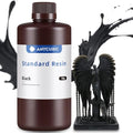 ANYCUBIC 3D Printer Resin, 405nm SLA UV-Curing Resin with High Precision and Quick Curing & Excellent Fluidity for LCD 3D Printing (Black, 1kg) - color: Black, size: 1kg