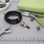 The Beadsmith Square Craft Wire - Soft Temper Beading Wire, Black Color, 21 Gauge, 7 Yards - color: Black, size: 21 Gauge, 7 Yard Coil