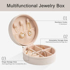 12-Pack Volleyball Jewelry Box Bulk Team Gifts for Girls, Round Mini Travel Jewelry Case Organizer for Volleyball Players Coaches, Senior Night End of Season Banquet Gifts, White - style: Volleyball
