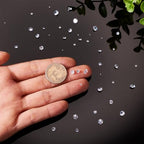 Fashewelry 50Pcs Tiny Cubic Zirconia Faceted Rhinestone Cabochons 1mm 2mm 3mm 4mm 5mm Clear Pointed Back Crystal Diamante Gems for Nail Art Craft Replacing Jewelry - color: Clear, size: 1mm/2mm/3mm/4mm/5mm-Zirconia