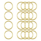 uxcell 20Pcs Open Jump Rings, 30mm/1.18" OD Brass Jump Ring Connectors 3mm Thick O Rings for Necklaces Bracelet Jewelry Making Keychain DIY Craft, Gold Tone - size: 30mmx3mm