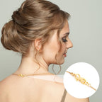Pndeyo 925 Sterling Silver Lobster Claw Clasps, Double Opening Necklace Bracelet Extender, Jewelry Clasps and Closures for Necklace Bracelet Anklet Pendant Keychain DIY Craft Making- Gold - color: Gold-1pc-0.59"×0.31"