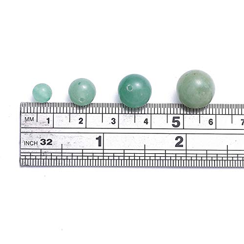 BEADIA Natural Green Aventurine Jade Stone Round Loose Semi Gemstone Beads for Jewelry Making 12MM 32PCS - color: Green Aventurine Jade, size: 12mm