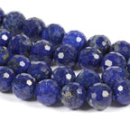 6mm Lapis Faceted Gemstone Round Loose Beads Strand 15.5-16" DIY Jewelry Making - color: Lapis