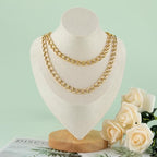 UMAOKANG 6.6 Feet Gold Plated Chain for Jewelry Making Stainless Steel Twist Cable Jewelry Chain Roll with Jewelry Supplies Findings - color: Cable (Gold)