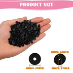 2000Pcs White Clay Beads Polymer Clay Spacer Beads Flat Beads 6mm Round Heishi Vinyl Beads for DIY Craft Gift Adults Bracelets Necklace Jewelry Making Earring Accessories (Black) - color: Black