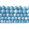 32pcs 12mm Larimar Beads Natural Gemstone Round Loose Beads for Jewelry Making Energy Crystal Healing Power - color: Blue Larimar Stone, size: 12mm