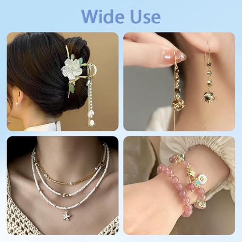 2700 Pieces Crimp Beads Supplies for Jewelry Making,Knot Covers, Crimp Tubes and Wire Guardians with Crimping Pliers for DIY Jewelry Bracelets Necklaces Making