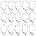 SUNNYCLUE 1 Box 100Pcs Stainless Steel Earring Hooks Leverback Earring Findings Lever Back Earring Hooks French Ear Wire Hypoallergenic Earring Clasp Leverbacks for Jewelry Making DIY Dangle Earrings - color: 100pcs Stainless Steel