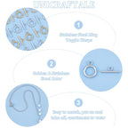 UNICRAFTALE 30 Sets 2 Colors Toggle Clasps 304 Stainless Steel Ring Toggle Connectors Golden & Stainless Steel Color IQ Toggles Clasps & Tbar Clasp for DIY Necklace Bracelet Jewelry Making