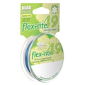 The Beadsmith Flex-Rite Beading Wire - 49-Strand Nylon-Coated Stainless-Steel Wire, 0.018" (0.45 mm) Dia, Blue, 30 ft Spool, Durable Necklace & Bracelet String, for Jewelry Making Supplies - color: Blue, size: .018” Dia - 30 ft