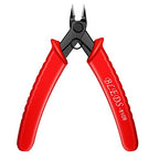 Flush Cutter, Wire Cutters, BS-8109 Soft Wire Cutter Pliers Precision Micro Cutter Anti-Slip Flush Cutter for Electronics Aluminum Jewelry 3D Printing Copper Wire Cables Floral - color: 1 Pack -5" Red