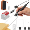 Ecarke 3-in-1 Foam Cutter Tool Compatible with Milwaukee 18V (No Battery),18W Hot Knife Cutting Tool with USB-A & USB-C Charging Port，750°F Styrofoam Cutter for Foam DIY Cutting & Crafting - Tool Only - color: Red