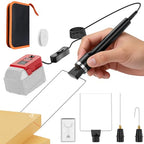 Ecarke 3-in-1 Foam Cutter Tool Compatible with Milwaukee 18V (No Battery),18W Hot Knife Cutting Tool with USB-A & USB-C Charging Port，750°F Styrofoam Cutter for Foam DIY Cutting & Crafting - Tool Only - color: Red