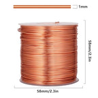 328 Feet Aluminum Craft Wire, 18 Gauge Copper Bendable Soft Metal Aluminum Wire Roll Bulk for DIY Crafts Sculpting Jewelry Making - color: Copper, size: 18 Gauge