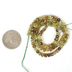 Natural Green Garnet Gemstone 4mm Faceted Cube Square Loose Beads 16 Inch for DIY Jewelry Making Beads - color: Green Garnet