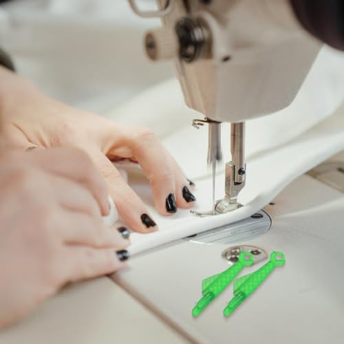Fish Mouth Sewing Machine Needle Threader, 2024 Upgrade Quick Sewing Machine Loop Easy Selfthread Needle Threaders Tool, Automatic Sewing Needle Threader Simple Needle Threader (Green*5) - color: Green*5