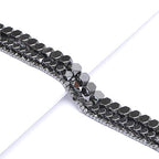 AD Beads Natural Hematite Gemstone Faceted Square Cube Loose Beads 16" 2x2mm 4x4mm (4x4mm, Metallic Black Hematite) - color: Metallic Black Hematite, size: 4x4mm