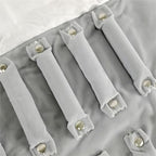 Portable Jewelry Roll Secure Ring Pouch Foldable Rings Case Ideal Ring Holder Case for Travel Enthusiast - color: Black (Gray Velvet inside)