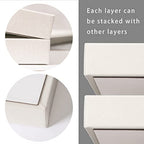 Pangkeep 14 Hooks Necklace Holder Organizer Tray,Beige Velvet Necklace Storage Jewelry Displays for Selling.