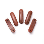 5PCS Natural Golden Sand Stone Rectangle Curved Beads Gemstone Pendants Connectors for DIY Bracelet Neclace Jewelry Making - color: Golden Sand