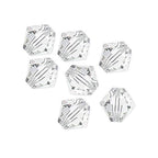 Perlin Preciosa Bohemian 3mm Crystal Glass Beads 100 pcs Czech Bicone Colorful Mix Beads for DIY Jewelry Making Double Cone Bead Bracelet Earring Necklace Crafting (Crystal Clear) - color: Crystal