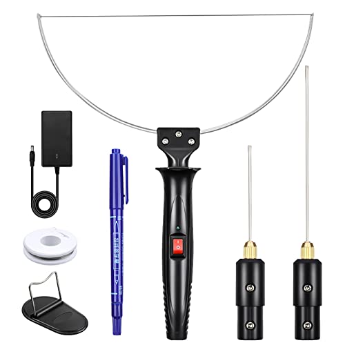 GOCHANGE 3 in 1 Foam Cutter Electric Styrofoam Cutting Tool, 100-240V / 18W Hot Knife Cutting Tool Foam with Electronic Adaptor for Small Cutting Project, DIY Craft, Foam Carving