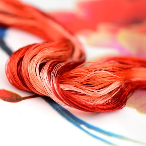 Mulberry Silk Floss Embroidery Thread Floss-Cross Stitch Threads China Silk Woven Jewelry Threads DIY Sewing Kits (07) - color: 07