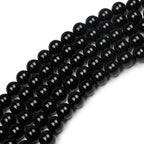MJDCB Natural Stone Bead Black Onyx Gemstone Loose Beads for Jewelry Making Bracelet Necklace 14mm - color: Black Agate, size: 14mm
