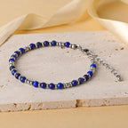 LPBeads Beaded Bracelets for Women Energy Gemstone Charm Jewelry Adjustable Bracelet Gifts for Mom, Daughter, Wife, Friends, Bestie - color: Lapis Lazuli