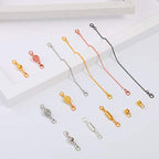 Honoson 31 Pcs Necklaces Bracelets Extender Set Includes 4 Colors Chain Extender 3 Style Magnetic Clasps Jewelry Locking Clasps Closures Lobster Clasp Connector for DIY Crafts Making Supplies