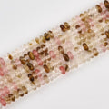 170pcs 4x2mm Watermelon Disk Rondelle Spacer Stone Semi Precious Gemstone Loose Beads for Jewelry Making 15 Inch - color: Watermelon