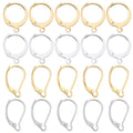 SUNNYCLUE 1 Box 80Pcs Leverback Earring Findings Huggie Hoop Earring Findings Lever Back Ear Hooks Lever Back Ear Hook Earwires for Jewelry Making Accessories DIY Craft Supplies - color: 1 Box 80pcs Stainless Steel Leverbacks Mixed Shaped Mixed Color