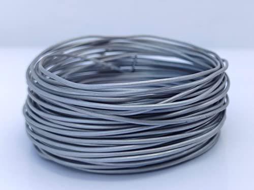 15 Gauge Anodized Aluminum Wire 49 Feet for Jewelry Making Craft DIY（1.5mm,Natural Color,41521） - color: Natural Color, size: 15 Gauge