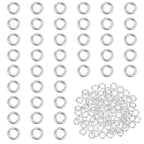 PH PandaHall 100pcs 925 Sterling Silver Plated Jump Rings, 3mm Open Jump Rings Brass Jewelry Connector Ring 22 Gauge Unsoldered O Ring for Earrings Bracelets Necklaces Chain Choker DIY Craft Making