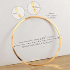 Aobei Pearl 18K Gold Plated Cuff Choker Necklace for Women Chunky Wire Chain Collar Jewelry - style: Buckle Cuff Choker