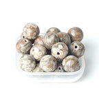 100Pcs Natural Stone 6mm Maifanite Round Loose Gemstone Energy Healing Beads Hole Size 1mm DIY Smooth Beads for Bracelet Necklace Earrings Jewelry Making - color: Maifanite, size: 6mm