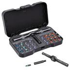 Ratcheting Screwdriver Set, 24-in-1 Multi-Bit Driver with 6.2° Fine Tooth Ratcheting Gear, S2 Steel Bits, Extended Lever Handle, Magnetic Tips, Compact Tool Kit for Home Repair & DIY - size: 24 PCS
