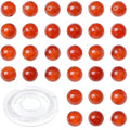 4mm 200pcs Natural Stone Round Beads Carnelian Genuine Stone Beading Loose Gemstone DIY Charm Smooth Beads for Bracelets Necklaces Earrings Hole Size 1mm (Carnelian 4mm) - color: Carnelian, size: 4mm