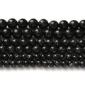 Black Turquoise Stone Beads for Jewelry Making Gemstone Round Crystal Bracelet Necklace 1 Strand 15.5inch 31PCS 12MM - color: Black turquoise, size: 12MM