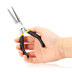 SPEEDWOX Needle Nose Pliers Wire Looping Pliers 6 Inches Mini Pliers with Anti-slip Handles Smooth Tapered Jaws for Hard to Reach Narrow Areas for Jewelry Making Repairing Beading Work Hobby - size: Needle Nose Pliers